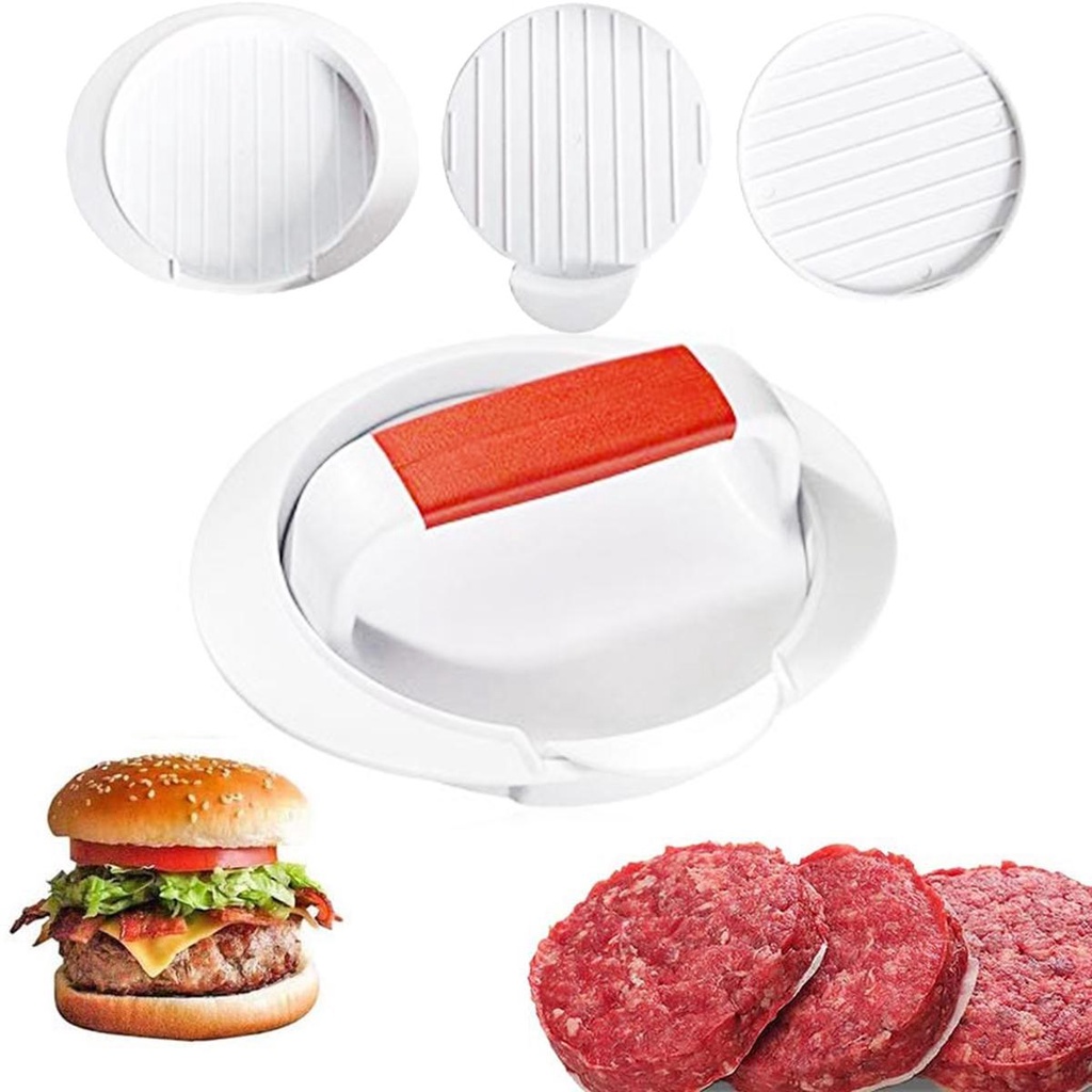 YIYU Máy Ép Nhân Bánh Hamburger Kèm 100 Giấy Lót Chống Dính