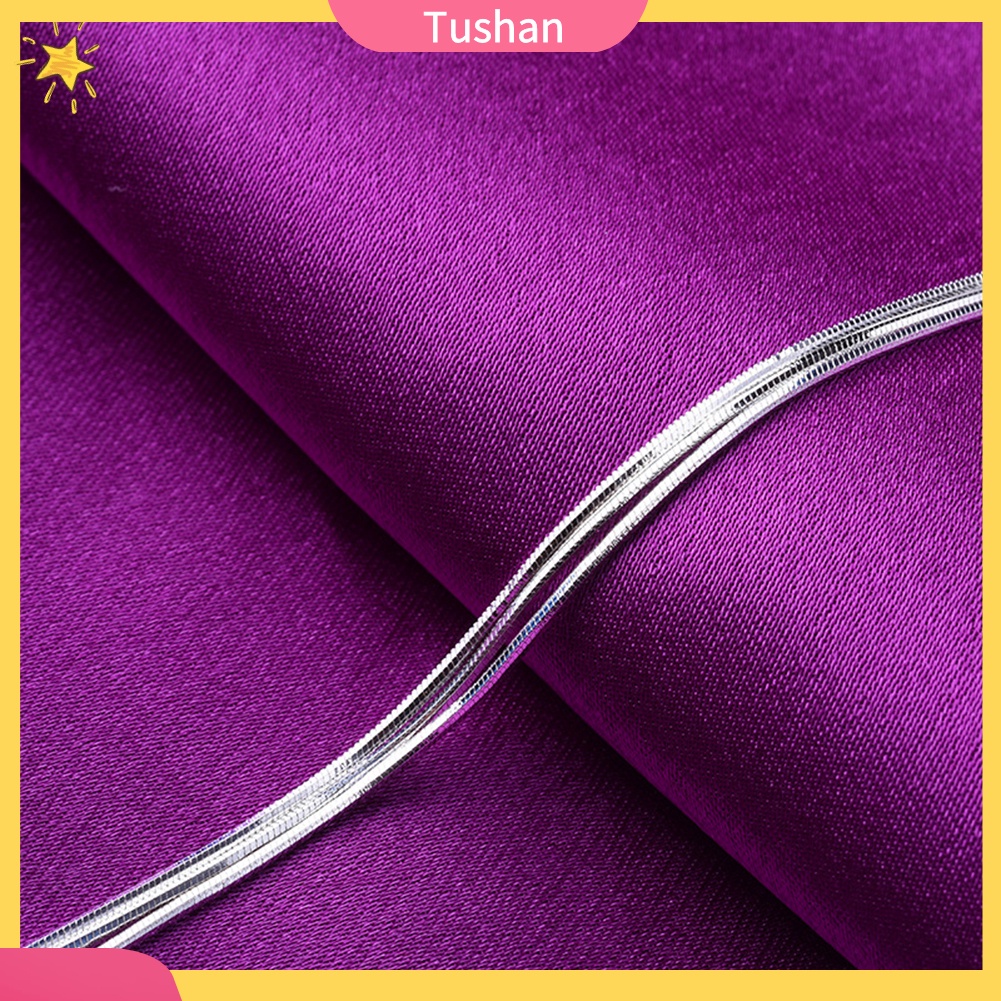 TUSH_Minimalist Women 3 Layers Snake Chain Bracelet Bangle Adjustable Jewelry Gift