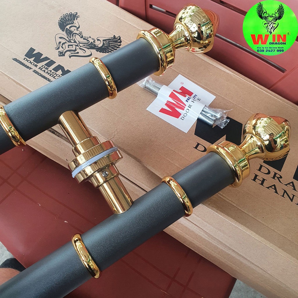 Tay nắm cửa inox màu nâu cafe giống mà nhôm xingfa,Tay cầm cửa chính,Tay búp sen