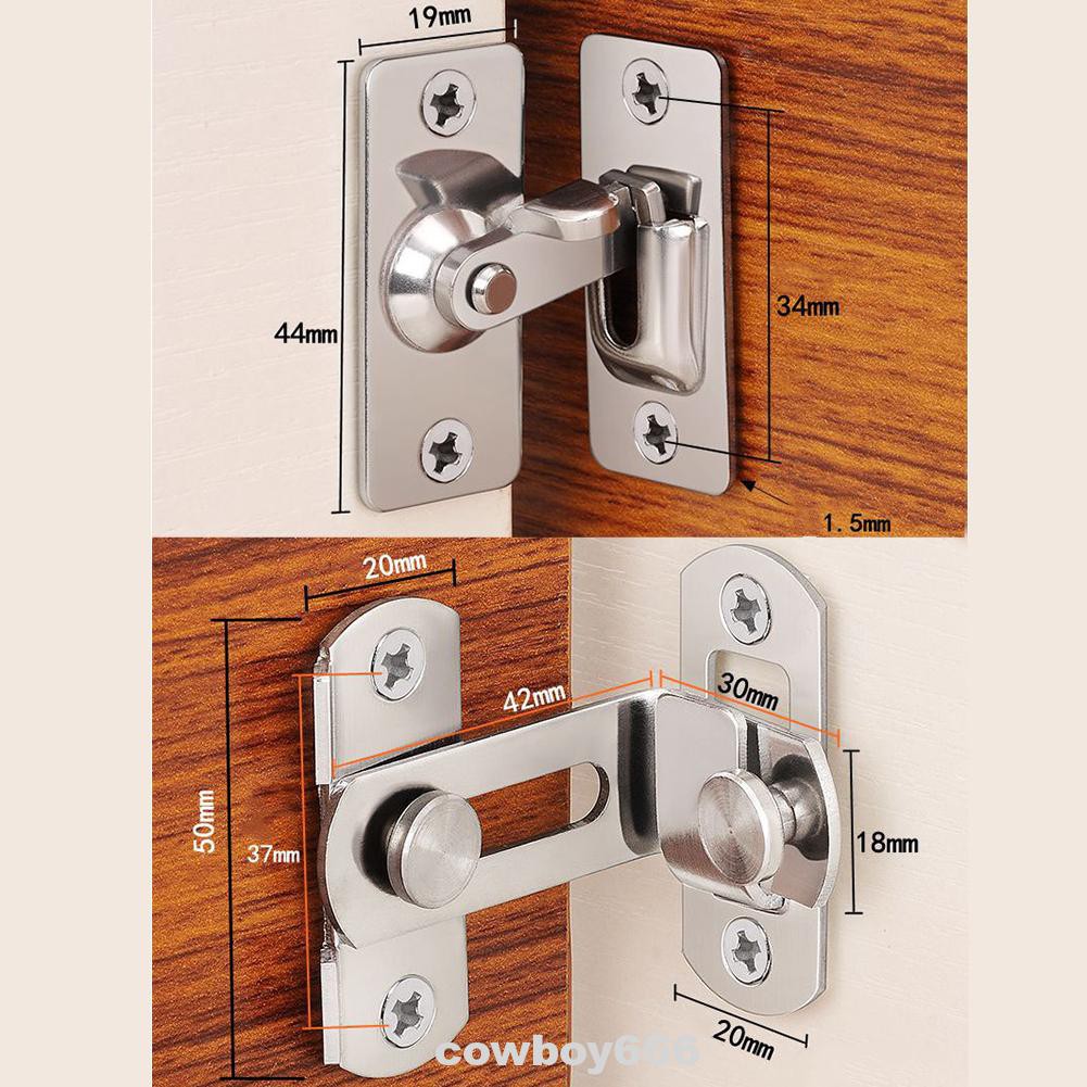 Khóa cửa trượt 90 độ tiện dụng