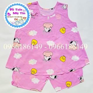 Đồ lanh (tole) bé gái sát nách size 10(23-26kg)