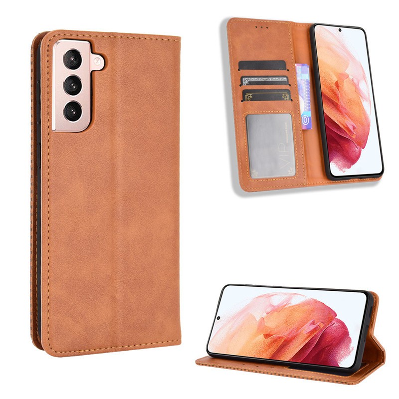 Bao da dạng ví Samsung S21, S21 Plus, S21 ultra, S20 FE, S10 Lite, S10 5G có nắp gập, ngăn đựng thẻ ATM tiền