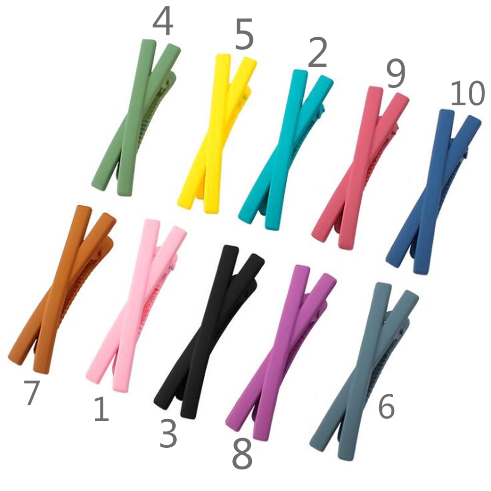 Kẹp tóc màu kẹo ngọt phong cách Hàn Quốc