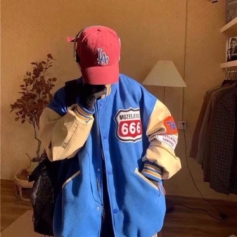 Áo khoác Bomber bóng chày nam nữ