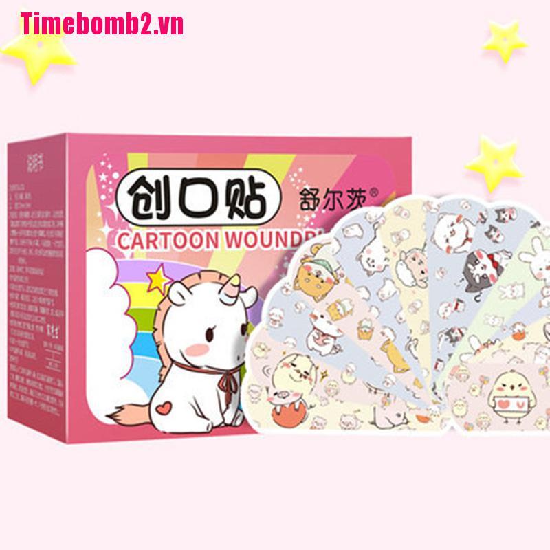 Set 120 Miếng Dán Họa Tiết Băng Cá Nhân Thoáng Khí Chống Thấm Nước
