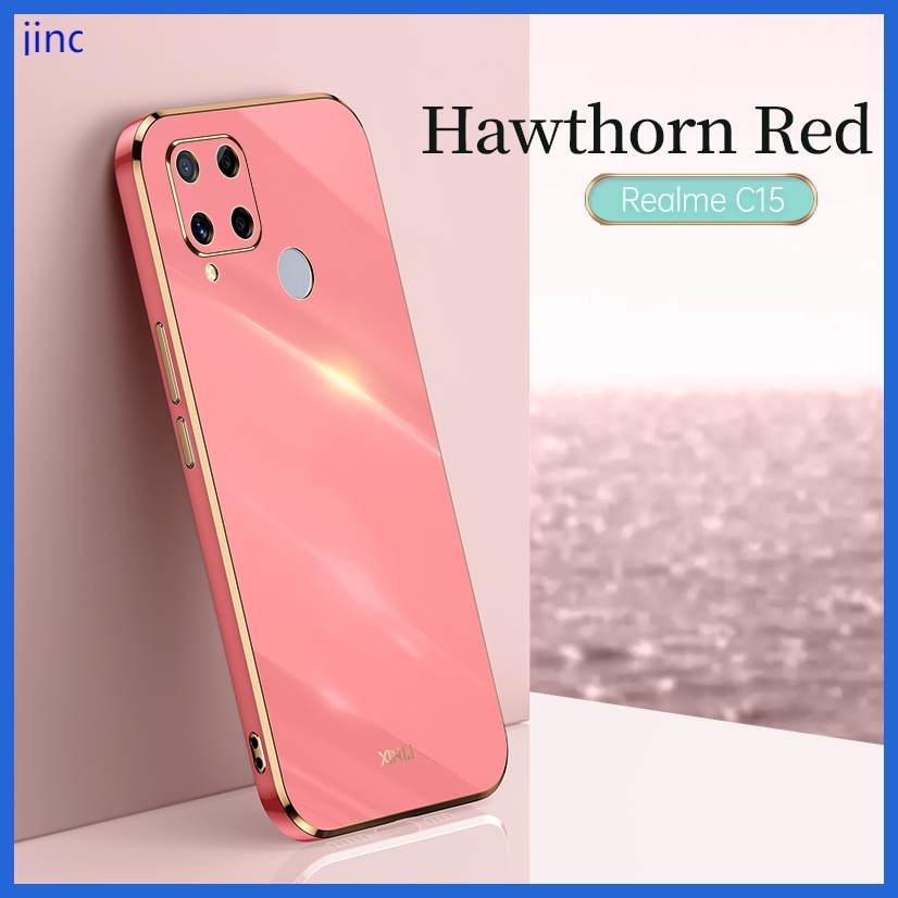 Ốp lưng Realme C15 C12 C25 case Vỏ điện thoại mạ điện sang trọng chất lượng cao