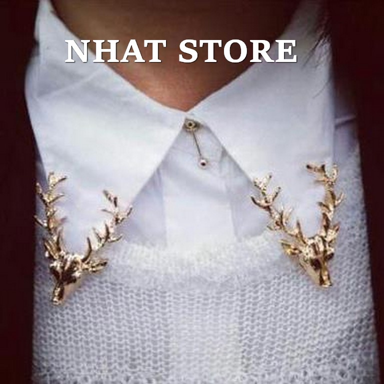 Cài áo vest thời trang nam nữ hình đầu hươu được thiết kế đơn giản tôn lên vẻ đẹp của bạn trong mắt đối phương