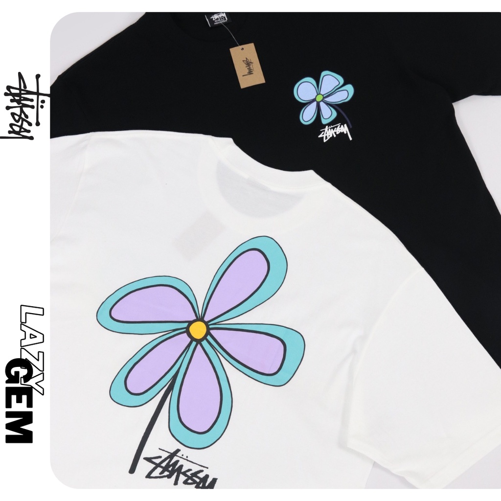 Áo Thun Stussy Flower - Chính Hãng 100%