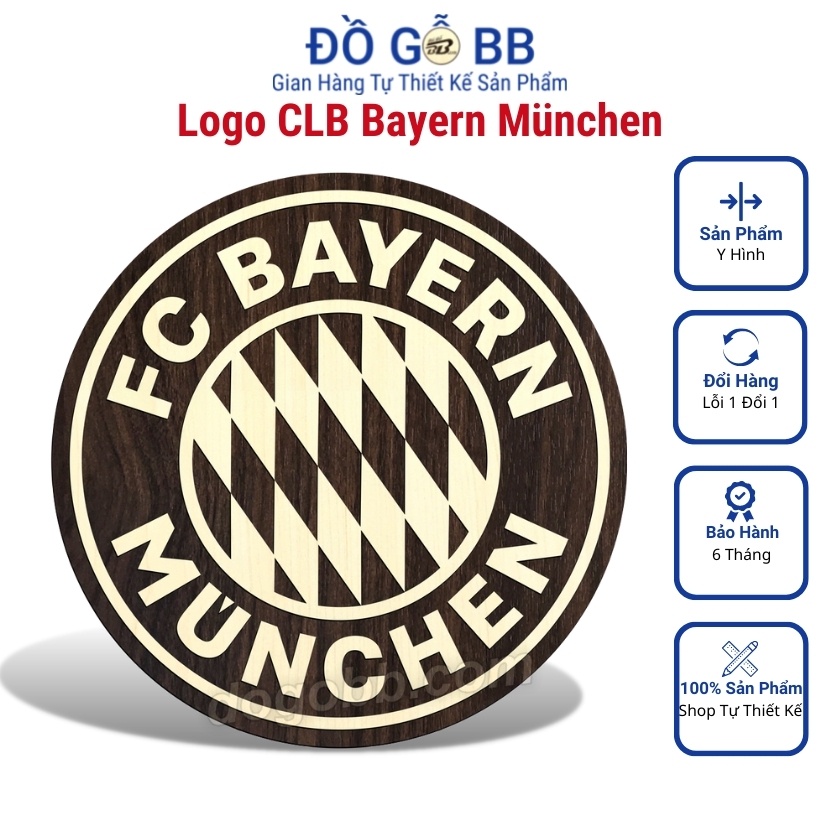 Logo Bóng Đá Logo Bayern Munich (Bayern Munchen) Decor Trang Trí ...