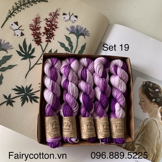 Chỉ thêu cottton cuôn 50m