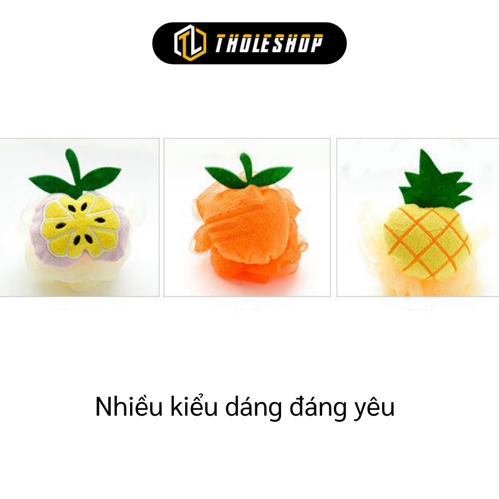 Bông Tắm - Bông Tắm Lưới Siêu Tạo Bọt Mềm Mại Không Gây Kích Ứng Da Hình Trái Cây 4222