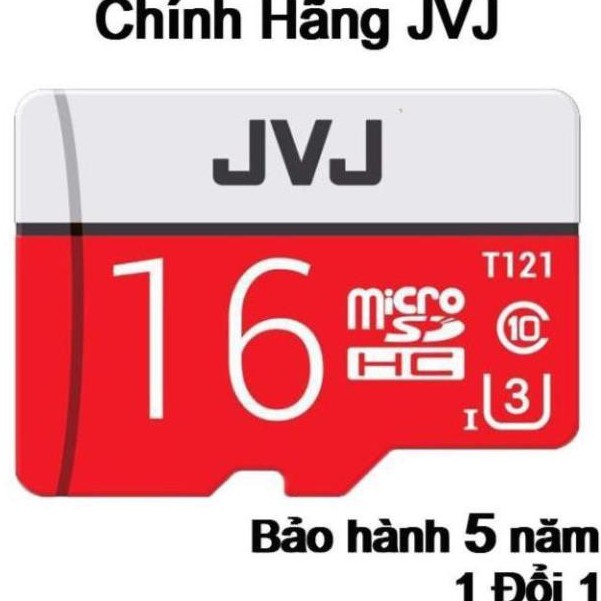 Thẻ nhớ 16Gb JVJ Pro U3 Class 10 - Chuyên dụng dành cho CAMERA