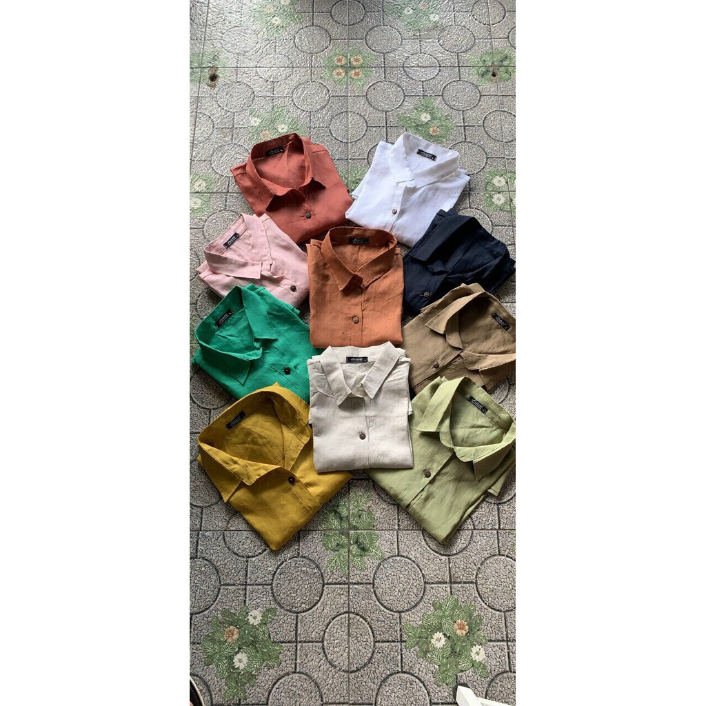 Aó sơ mi linen nữ- hàng xuất khẩu cao cấp- thời trang cho mọi lứa tuổi. MS; SMLN 03