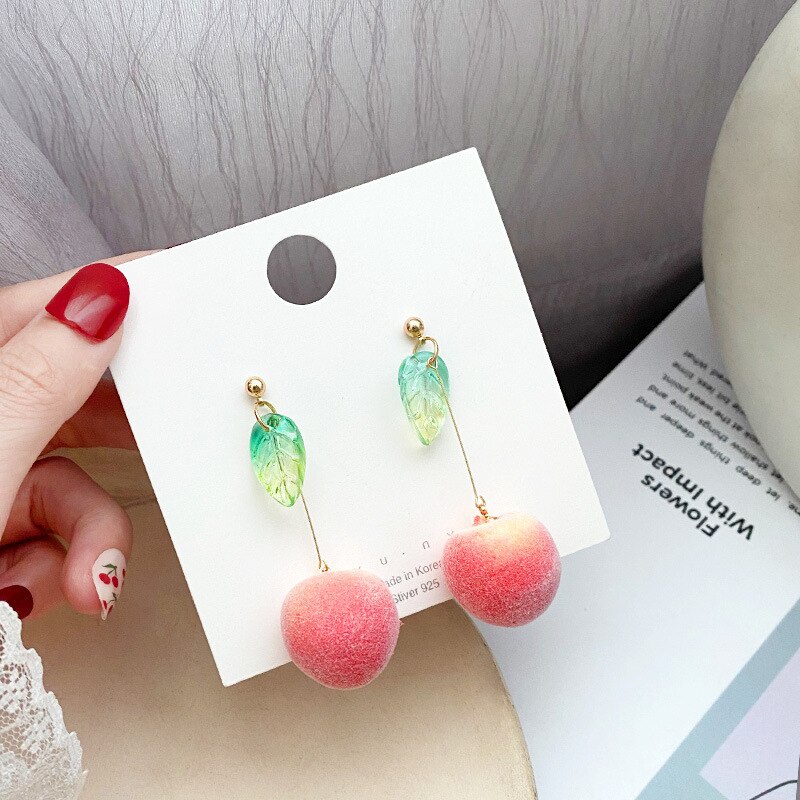 Bông tai hình giọt nước màu sắc ngọt ngào phong cách Hàn Quốc cho nữ