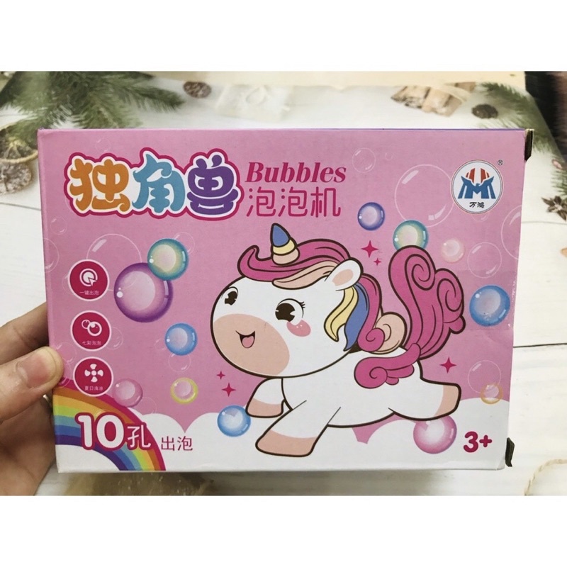 Súng Bong Bóng Ngựa PoNy Cho Bé Vui Chơi