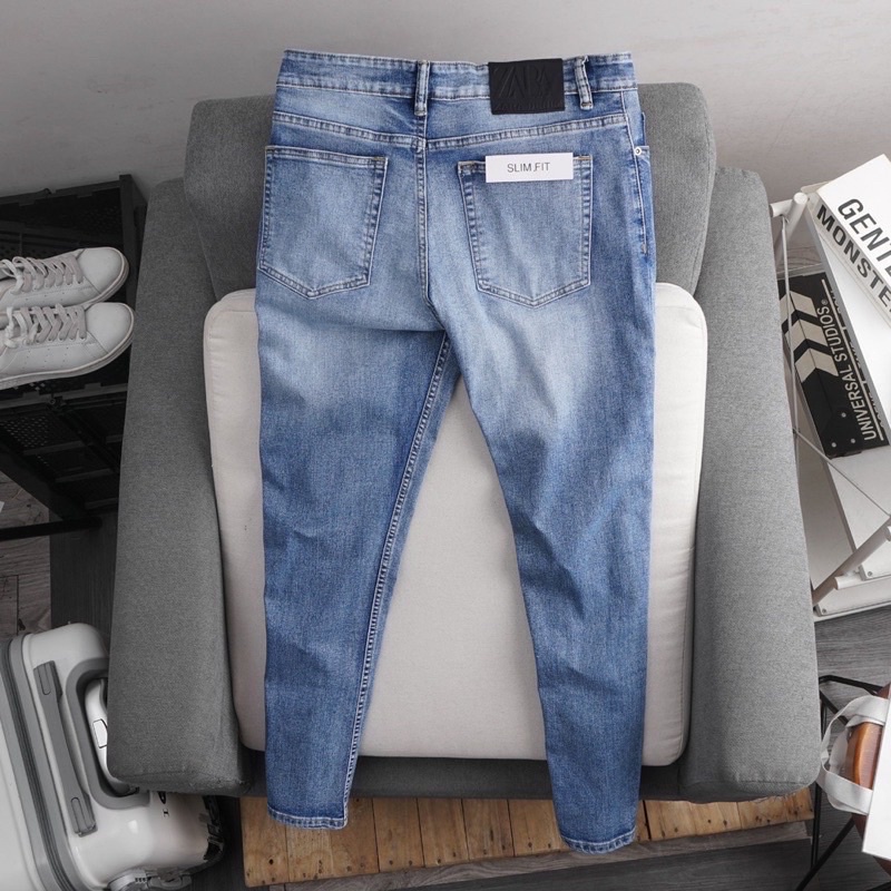 Quần jean nam cao cấp - ống ôm - jean co giản thời trang
