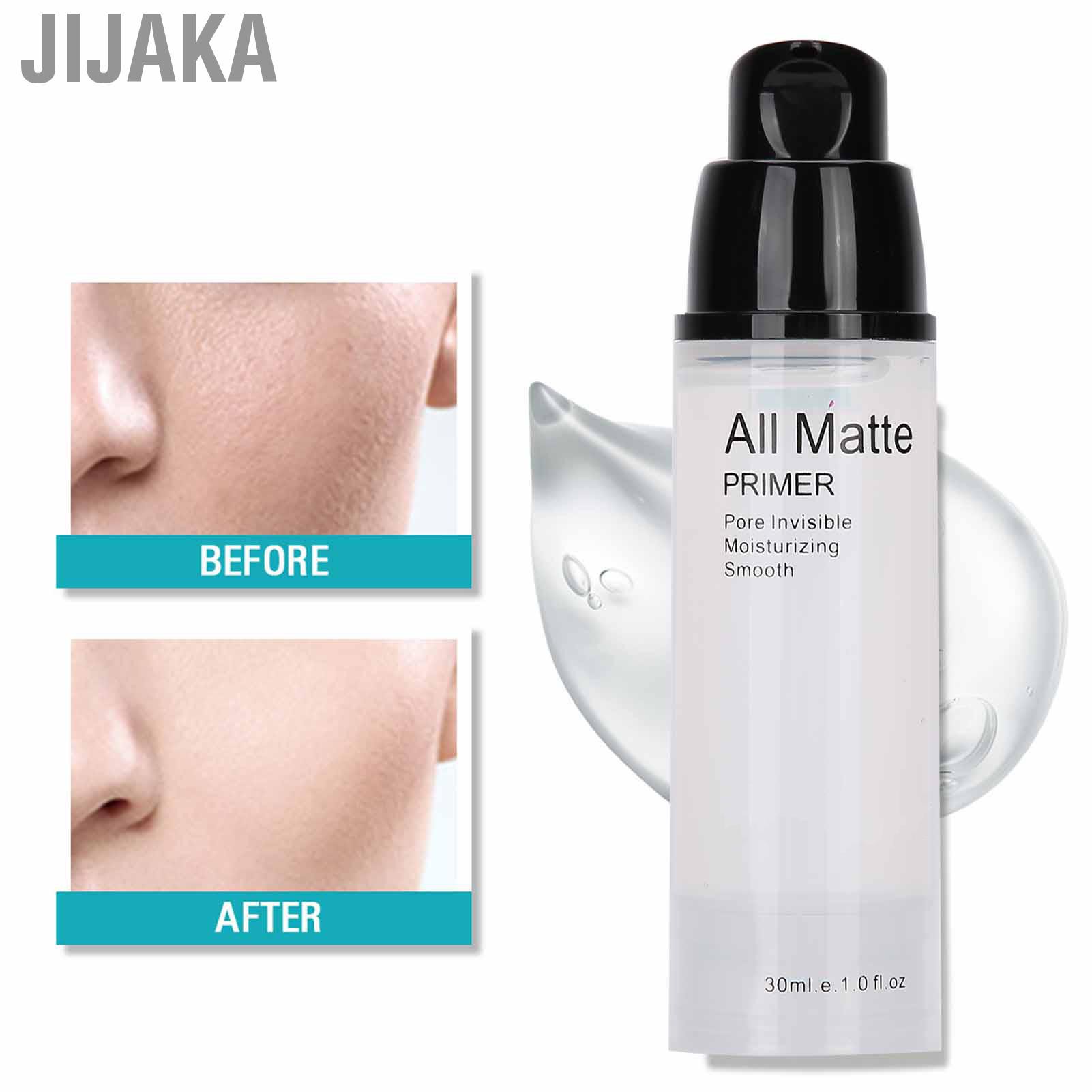 Jijaka Face Foundation Makeup Base Liquid 30ml SACE LADY Primer Whitening Pore Moisturizing