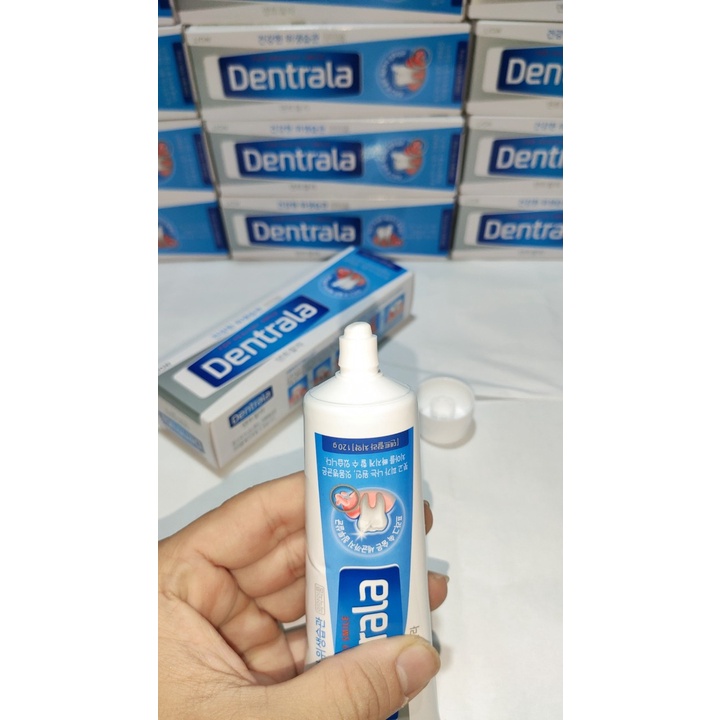 Kem đánh răng Ngừa Sâu Răng Hàn Quốc kháng khuẩn bạc hà Dentrala Lion