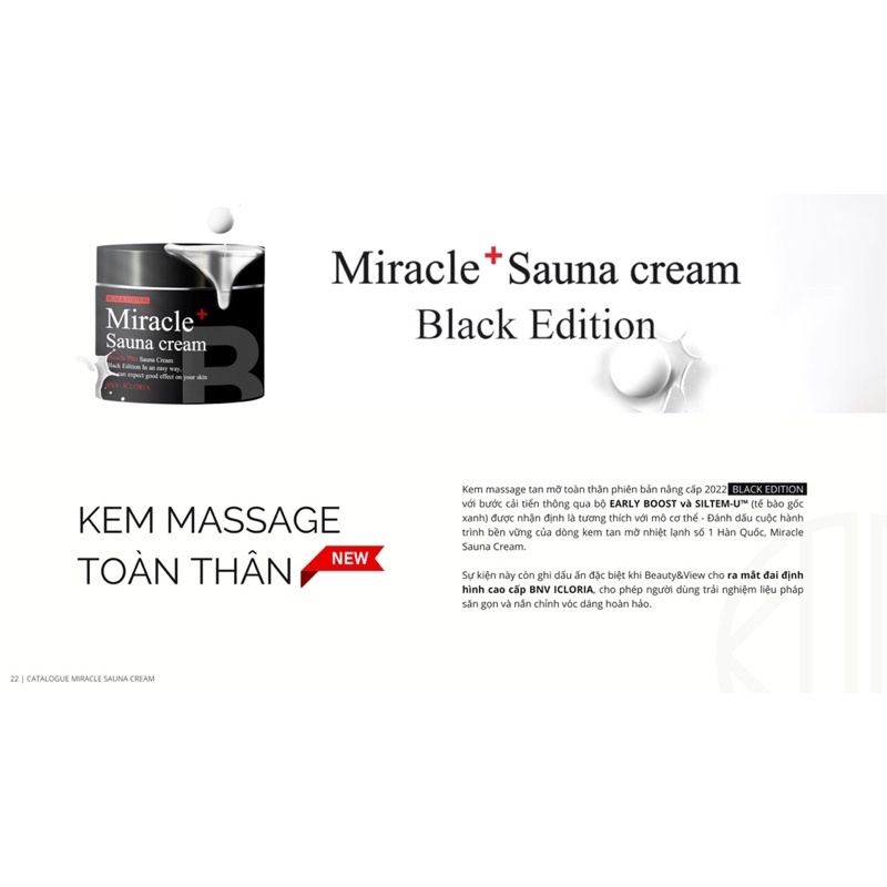 Kem tan mỡ Lạnh Miracle Sauna Cream BLack Edition phiên bản mới(Tặng kèm đai nịt bụng siêu xịn)