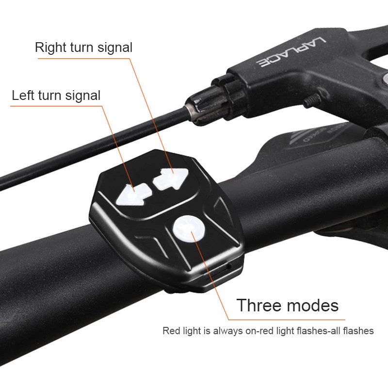 Đèn LED Tín Hiệu Điều Khiển Từ Xa Gắn Đuôi Xe Đạp Kèm Còi