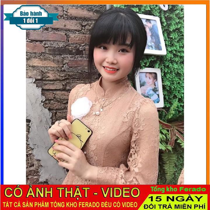[ xả kho ] MiD Đầm ren màu be nâu V1255 đính ngọc thiết kế Mie Design kèm ảnh thật