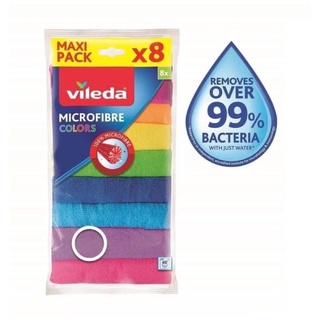 Set 8 khăn lau bếp cầu vồng - lau bát vileda xxl