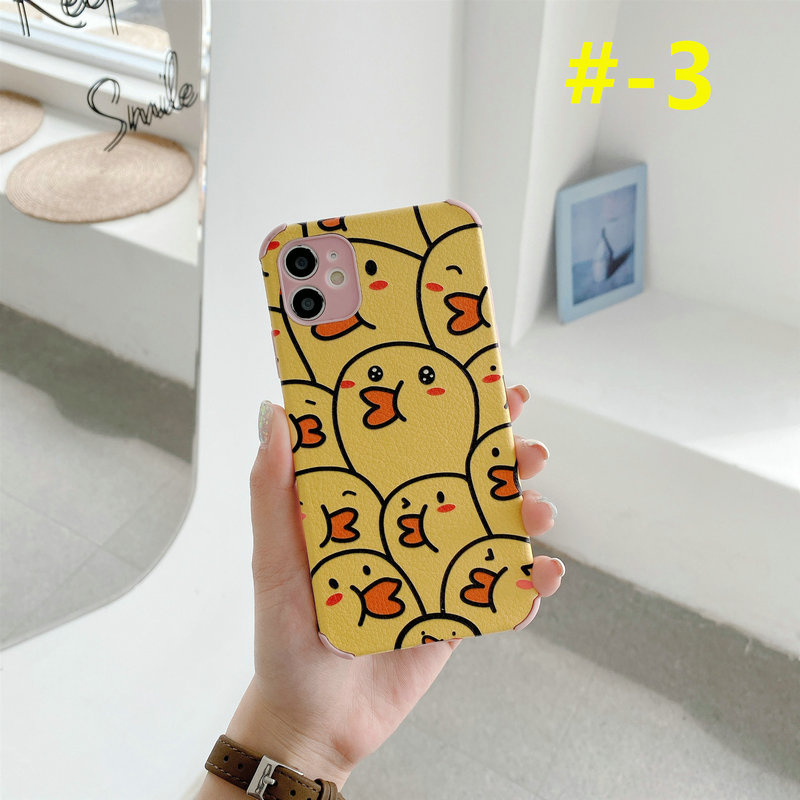 iPhone SE 2020 6 6S Plus 7 8 Plus X XR Xs 11 12 Mini Pro Max Soft Cute Little Yellow Duck Case