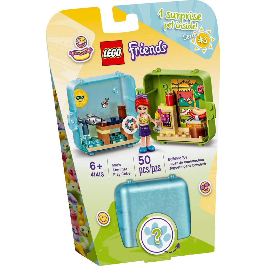 41413 Đồ chơi lắp ráp Iego Friends Mia's Summer Play Cube - Hộp bí mật Kỳ nghỉ hè vui vẻ của Mia