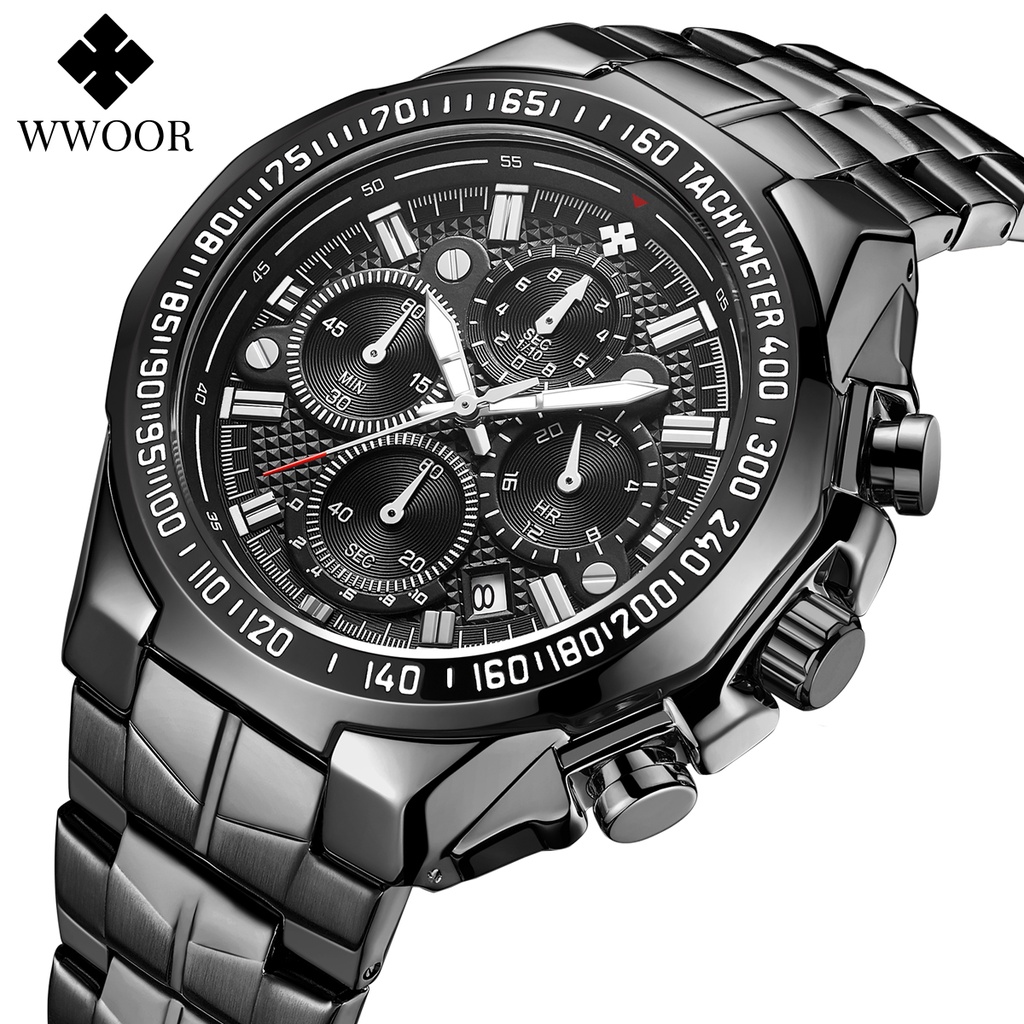 Đồng Hồ Quartz Cao Cấp Wwoor Kiểu Dáng Thể Thao -8868