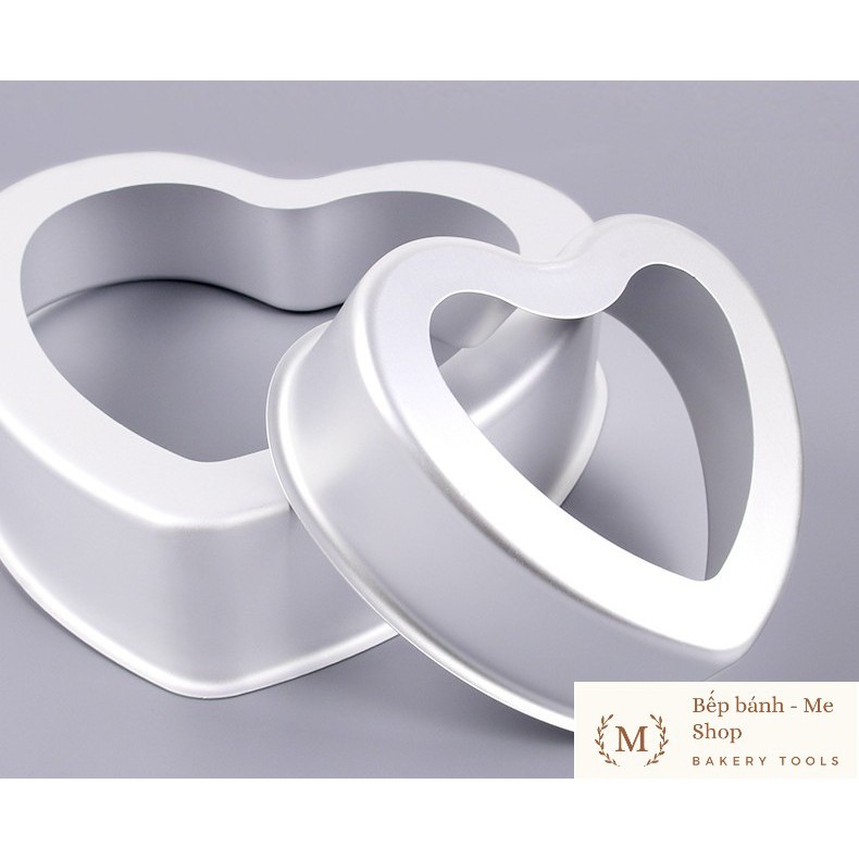 Khuôn bánh trái tim ĐẾ RỜI 2SIZE 6Inch 8Inch