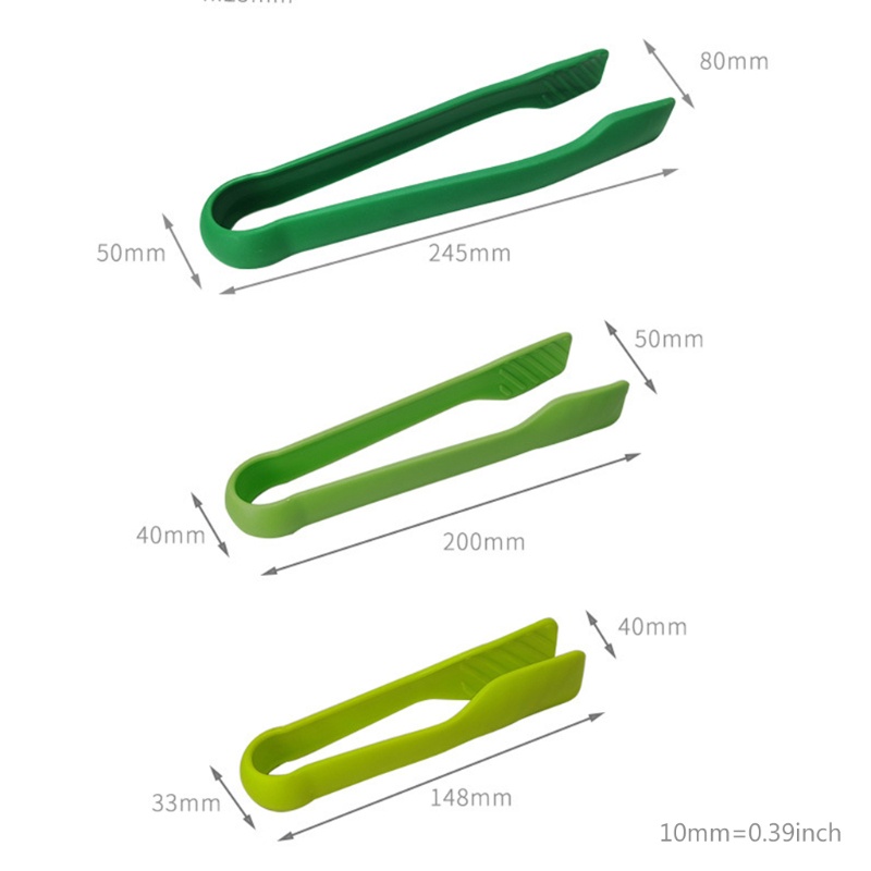 Set 3 Kẹp Gắp Thức Ăn Nhiều Màu Sắc Dùng Trong Quán Bar / Khách Sạn