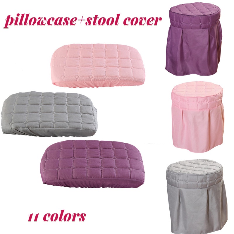 Set 2 Vỏ Bọc Gối Tròn Co Giãn 11 Màu Cho Salon Làm Đẹp