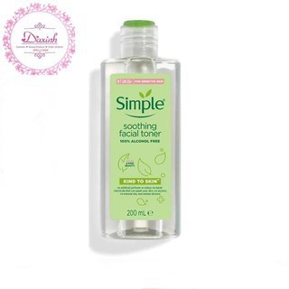 [Mẫu Mới] Nước Hoa Hồng Simple Soothing Facial Toner 200ml