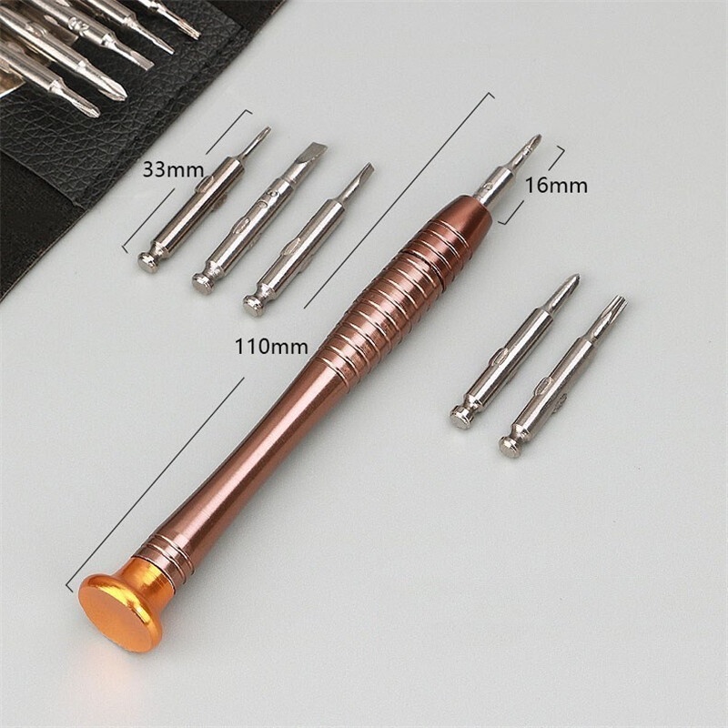 Bộ Tua Vít, Bộ Dụng Cụ Sửa Chữa Mở Đa Năng Torx Điện Tử 25 Trong 1 Chính Xác Đối Với Điện Thoại Tablet Máy Ảnh Đồng Hồ