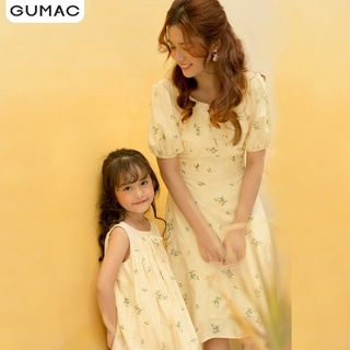 Đầm hoa tay phồng chun DA1090 GUMAC