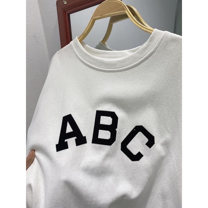 Áo thun Unisex nam nữ form rộng in chữ A B C - Zadola fashion