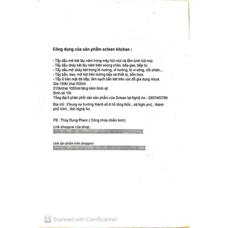 Sclean kitchen tẩy nồi nhà bếp