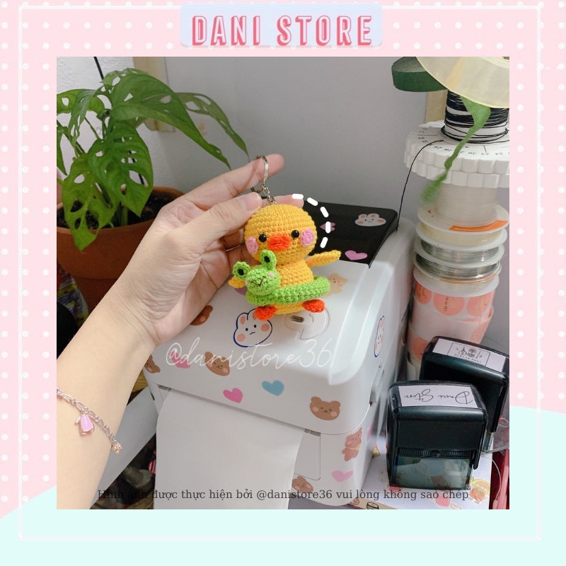 Móc khoá len vịt đeo phao đi bơi | MADE BY DANI