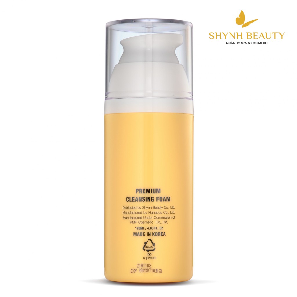 Sữa Rửa Mặt Bọt Tuyết Làm Sạch Và Sáng Da – Premium Cleansing Foam - Shinnee - 120ml.