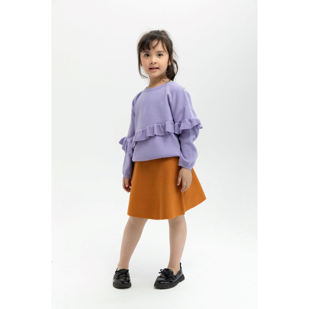 Chân váy len dáng xòe bé gái IVY moda MS 30G0788