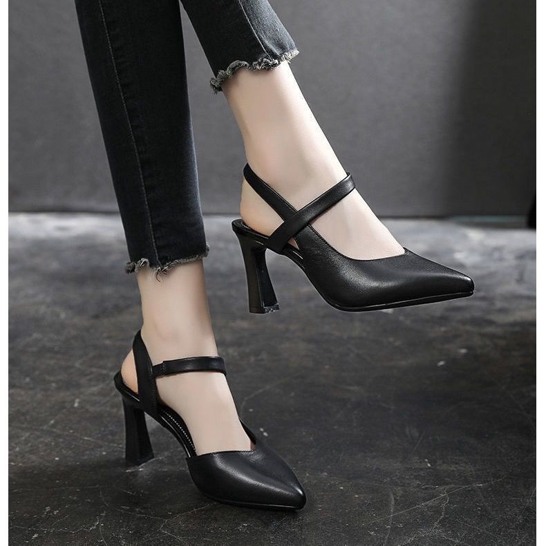 Giày Cao Gót Da Mềm 5-8cm Thời Trang Cho Nữ