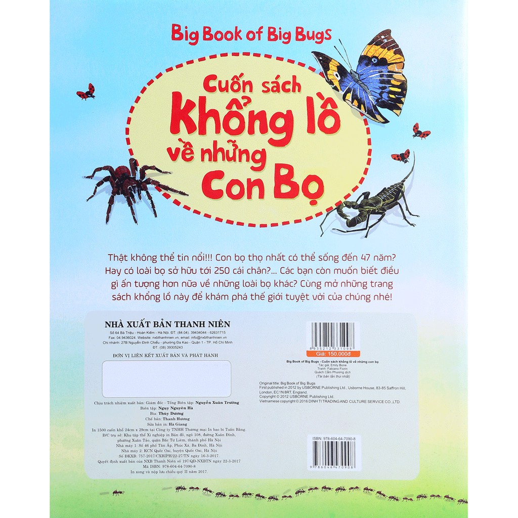 Sách - Cuốn Sách Khổng Lồ Về Những Con Bọ - (Big Book Of Big Bugs) | BigBuy360 - bigbuy360.vn