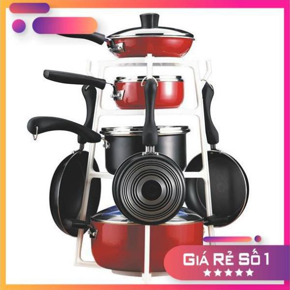 Kệ để nồi và chảo đa năng Tashuan TS3387 - Kệ Để Nồi Xoong Chảo Tiện Dụng