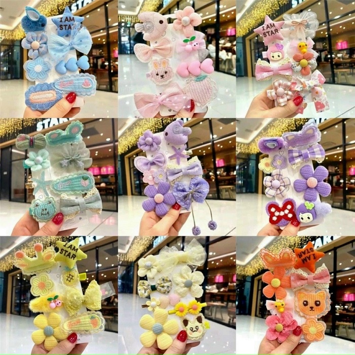 Set 8 Kẹp Mái Công Chúa Cho Bé