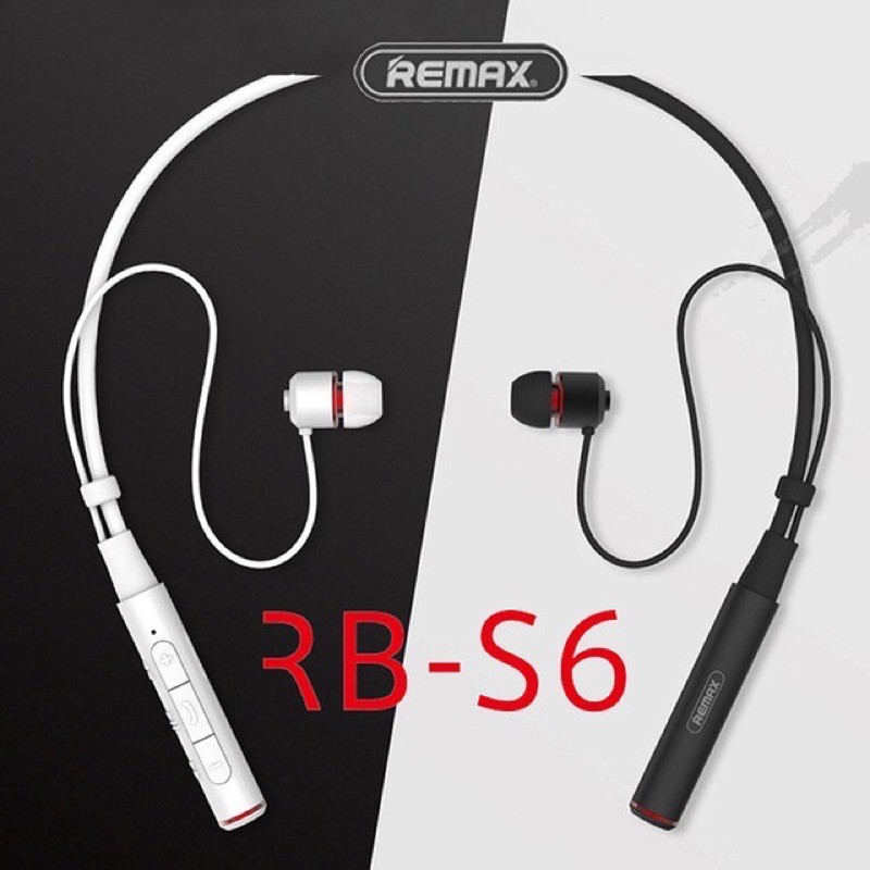 Tai Nghe Bluetooth Thể Thao Remax RB S6 (Bluetooth V4.1, Báo Rung. Kết nối 2 điện thoại)