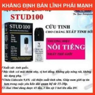 Chai xịt Lạnh Stud_100 stud100 kéo dài thời gian chống xuất sớm cho nam 123 SHOP