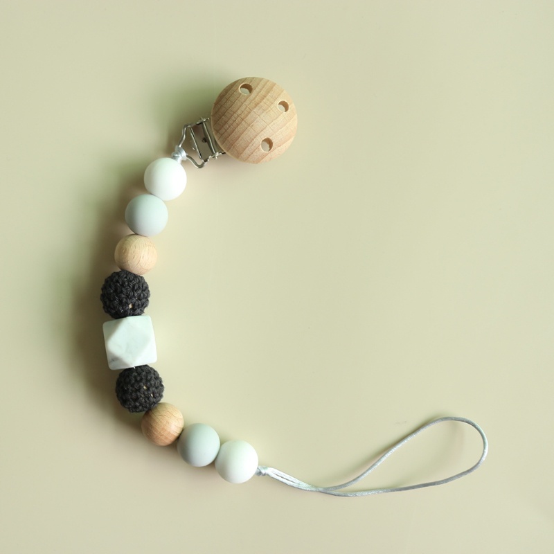 Bộ 4 Vòng Đeo Tay Có Giá Đỡ Núm Vú Giả Họa Tiết Ngựa Vằn Dễ Thương Cho Bé Sơ Sinh Mọc Răng