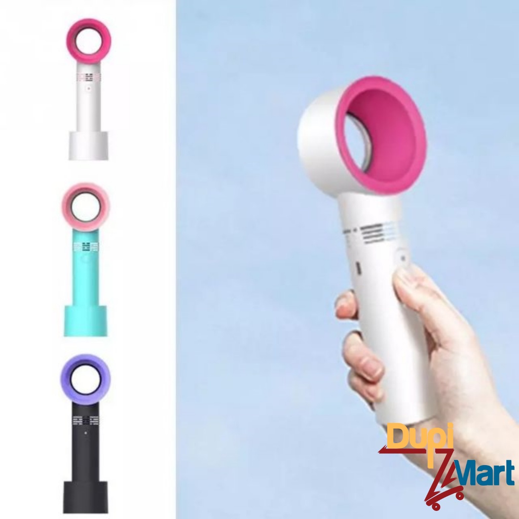 Quạt Không Cánh mini Cầm Tay Sạc Tích Điện 2000mAh - Quạt Cầm Tay Thiết Kế Không Cánh Kiểu Dáng Độc Đáo Nhỏ Gọn