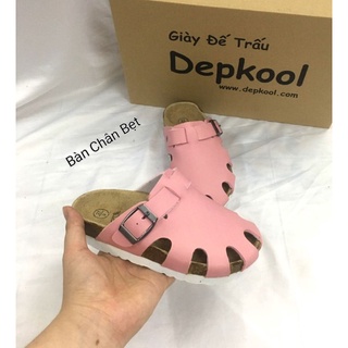 Dép Bàn CHÂN BẸT - Bít mũi Hồng bé gái-Form xuất khẩu (form to)