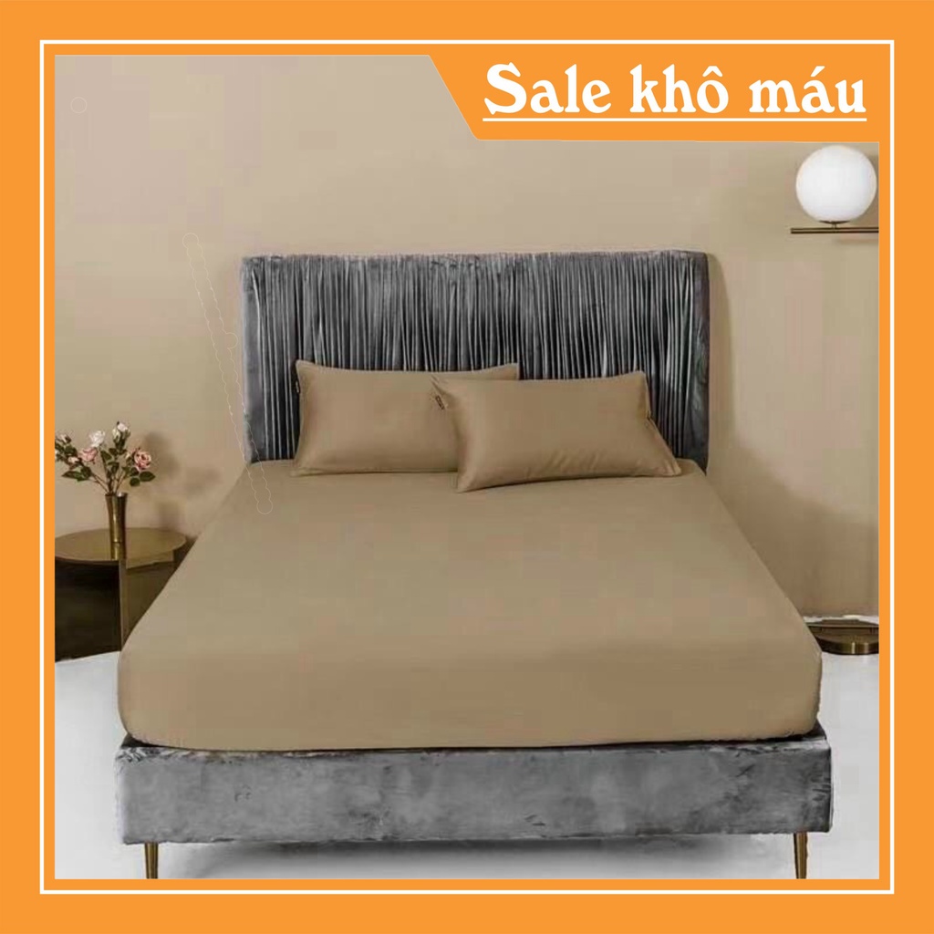 GA GỐI LỤA TENCEL 60S TRƠN 1 MÀU trải giường đệm có độ dày 10>30cm đều phù hợp | BigBuy360 - bigbuy360.vn